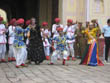 jaipur travel | team of folk artists presenting folk dance in jaipur teej festival