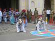 jaipur travel | folk artists performing in jaipur teej festival