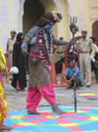 jaipur travel | behrupiya (impressionist) performing in jaipur teej festival