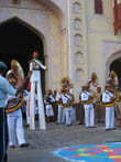 jaipur tourism | a band is performing in jaipur teej festival