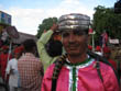 jaipur tourism | a man in traditional dress with turban in jaipur teej festival